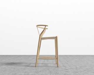 Wishbone Counter Stool - Natural with natural seat Wishbone Counter Stool - Natural with natural seat