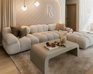 Belia Sectional Scene in Pearl - Showroom Belia Sectional Scene in Pearl - Showroom