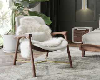 Aubrey Lounge Chair - Trento Eggshell Aubrey Lounge Chair - Trento Eggshell