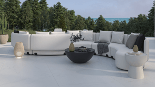 Tano Outdoor Curved S-Shape Modular Sectional