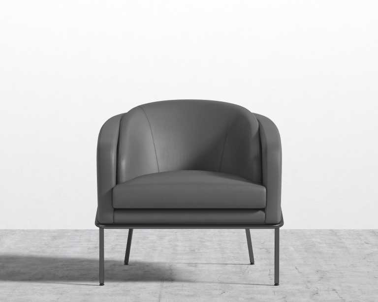 Angelo Lounge Chair - Trento Microfiber Leather - Trento Black - Black Angelo Lounge Chair - Trento Microfiber Leather - Trento Black - Black