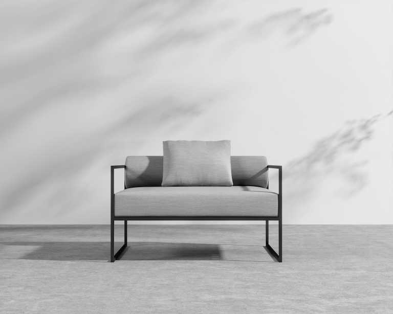 Everett Outdoor Armchair - Encino - Black Everett Outdoor Armchair - Encino - Black