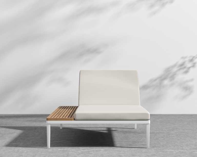 Francis Outdoor Lounger - palisades - White Francis Outdoor Lounger - palisades - White