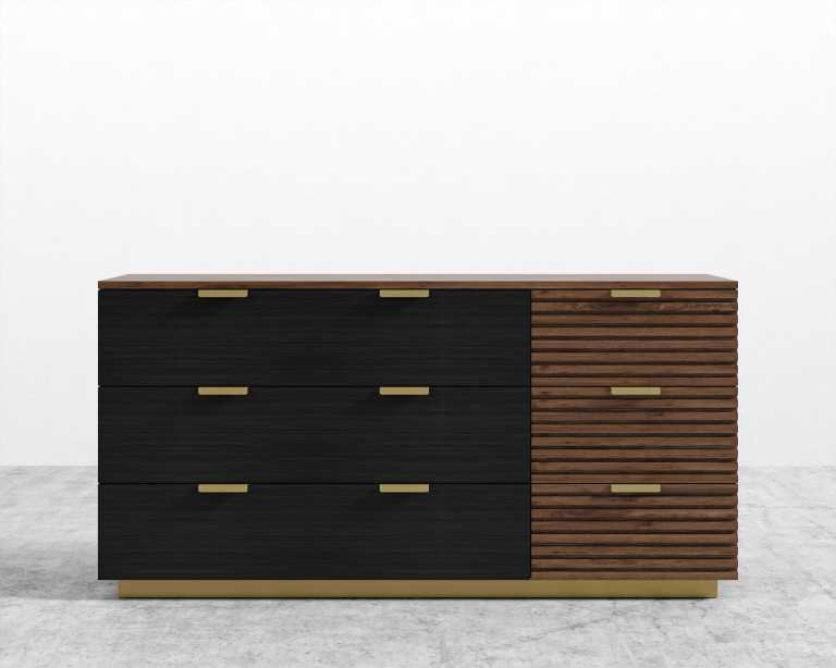 Georgio Wide Dresser - Walnut-stained Georgio Wide Dresser - Walnut-stained