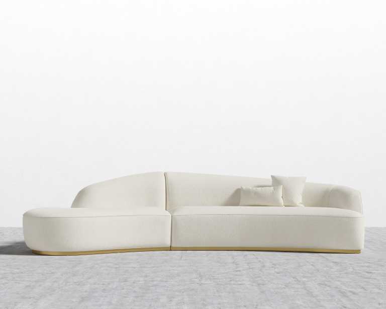 Grand Curved Sectional - Chatou Boucle - Pearl Grand Curved Sectional - Chatou Boucle - Pearl