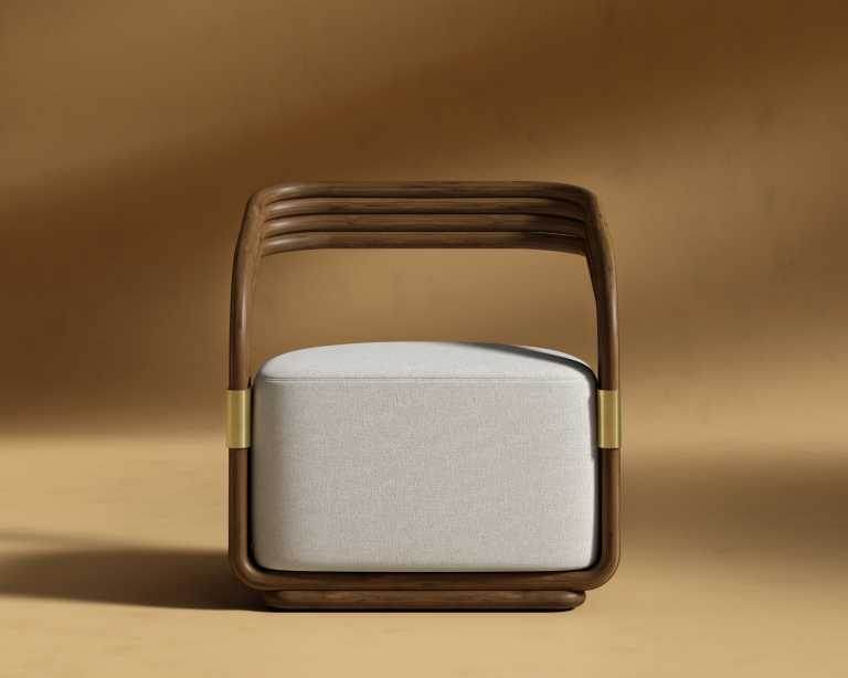 JL Curva Lounge Chair - Modern Felt - Alesund JL Curva Lounge Chair - Modern Felt - Alesund