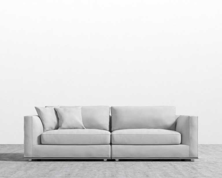 Milo Sofa - Leuven Linen - Opel
