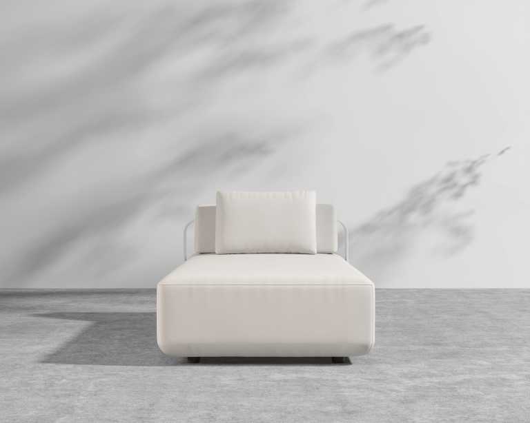 Nobi Outdoor Daybed - Palisades - White Nobi Outdoor Daybed - Palisades - White