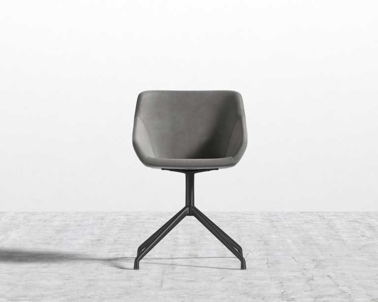 Rocco Dining Chair - Black Base - Venice Suede - Strato Rocco Dining Chair - Black Base - Venice Suede - Strato