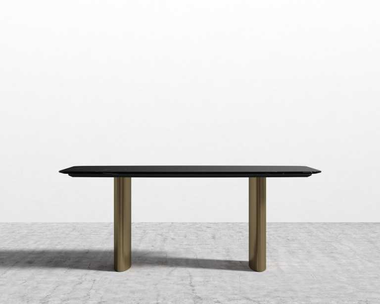 Solana Dining Table - 71" - Black Marble