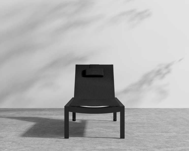 Spencer Outdoor Lounger - Black Spencer Outdoor Lounger - Black